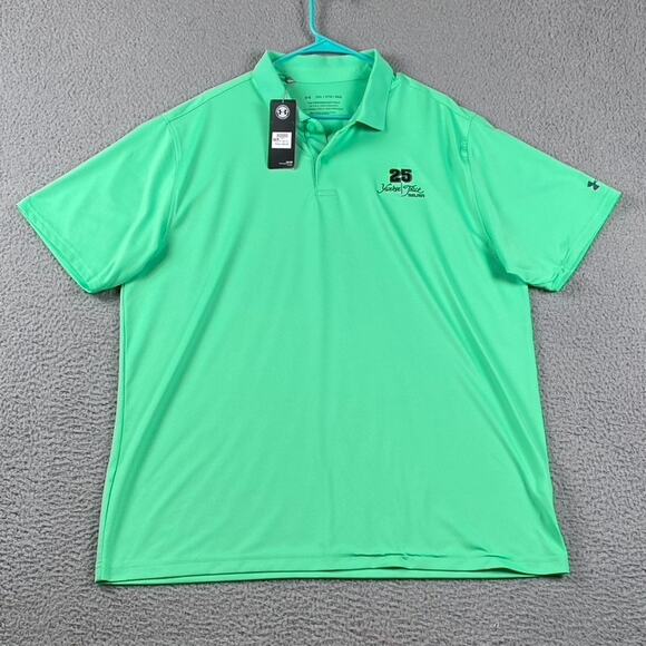 Under Armour Performance Polo Men's 2XL Green Yankee Trace 25th Anniversary New - Picture 1 of 12